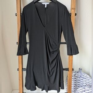 BCBGeneration Women's Elegant Black Assymetrical Mini Dress - Size S